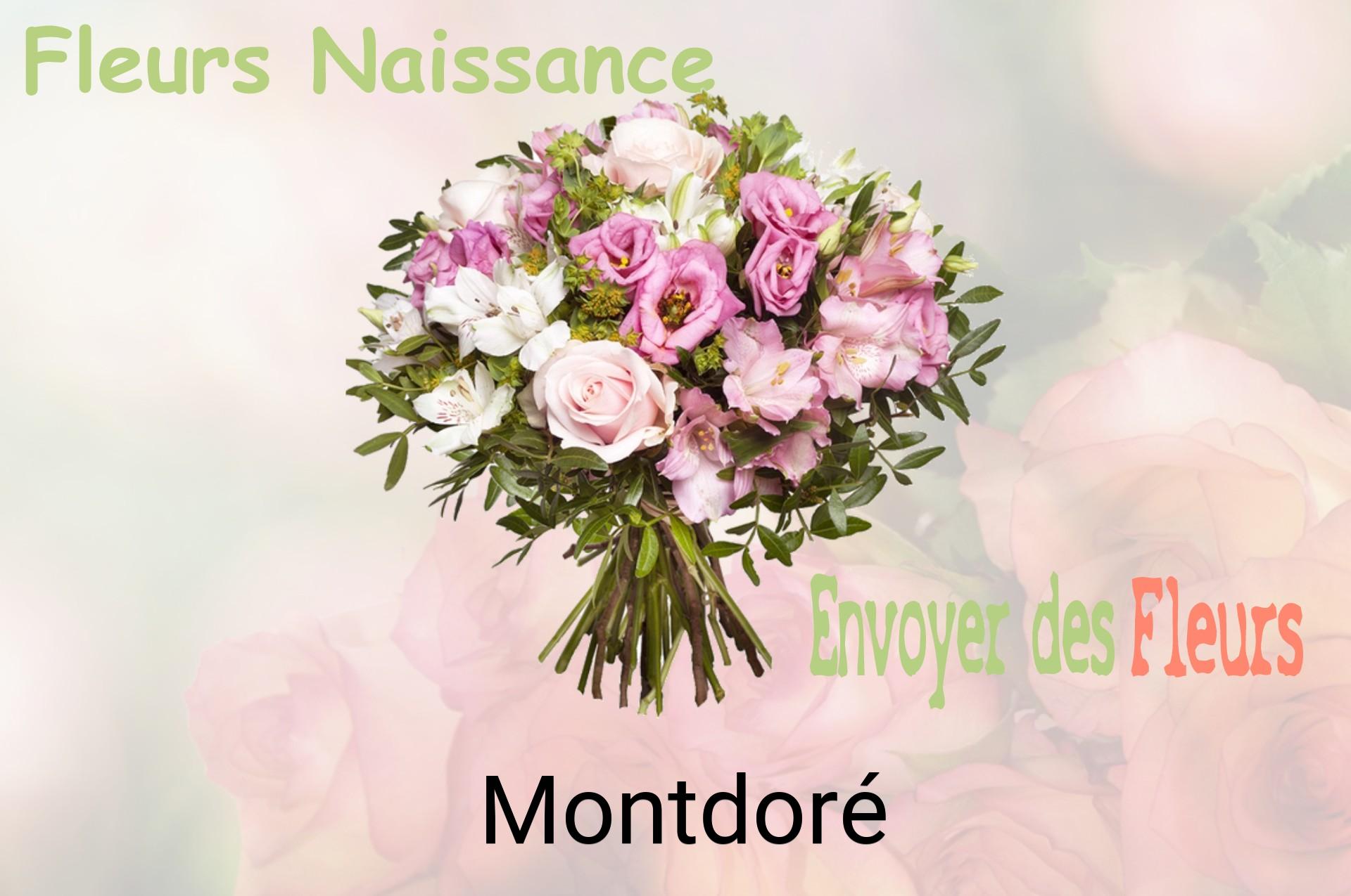 Bouquet de fleurs de naissance livré à Montdoré